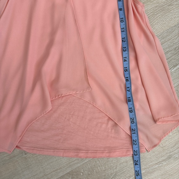 Bar III Womens Layered Split-Back Tank Top Size XS Peach - Picture 5 of 6